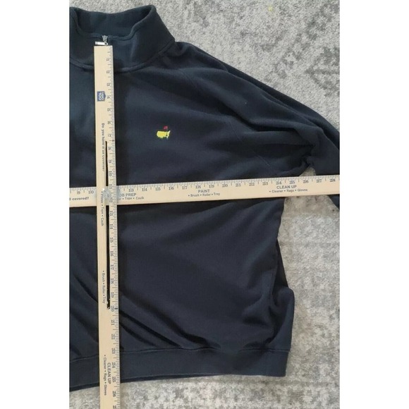 Masters Golf Clubhouse Collection Men's XXL Black 1/4 Zip Sweatshirt Pima Cotton - Picture 11 of 11